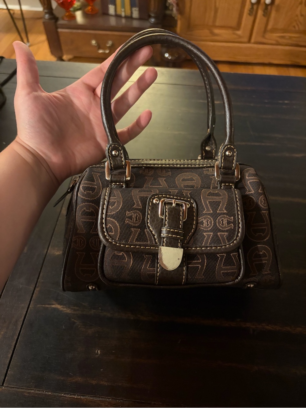 Brown Aigner Mini Bag Y2K